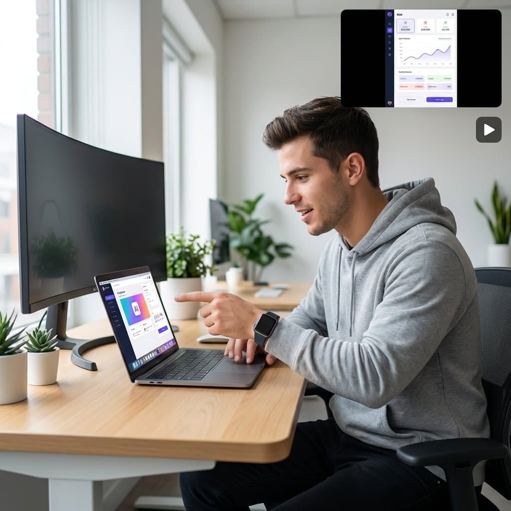 After: polished SaaS & Mobile Apps AI ad