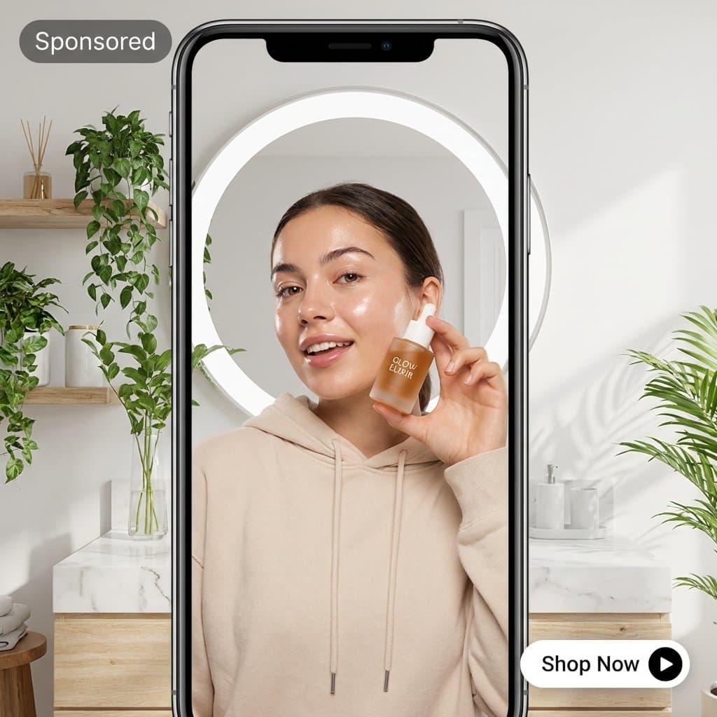 After: polished Skincare & Beauty AI ad